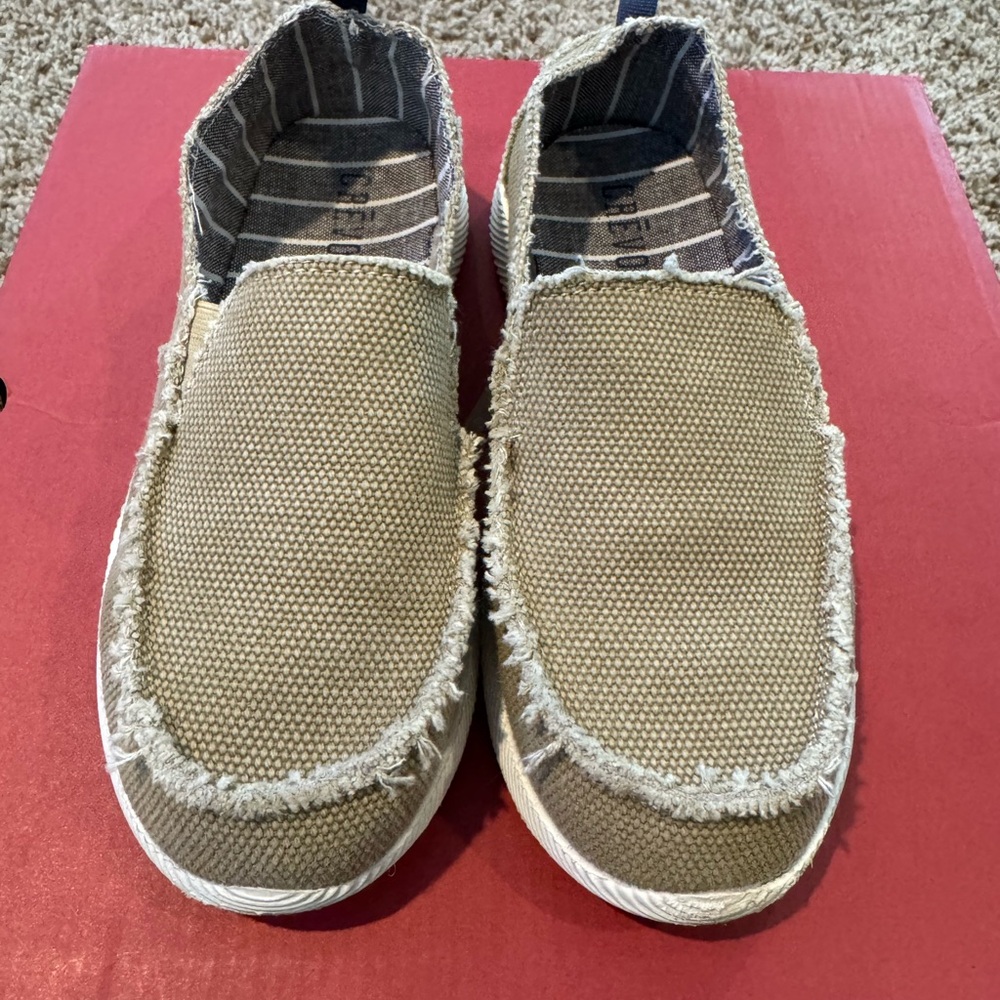 Crevo Tan Loafers Comfortable Slip-Ons